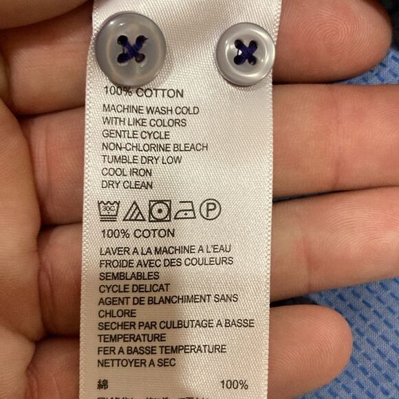 Men's Blue Button-Up Shirt Tommy Bahama Size Large NWT MSRP $118 (OKPM-05-006) - Picture 5 of 7